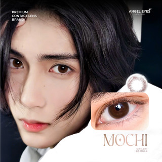 Lens nâu có độ cận Mochi hiệu Angel Eyes có độ từ 0 - 8 độ, dòng kính áp tròng nâu có độ phù hợp kỷ yếu, đi học, cô dâu