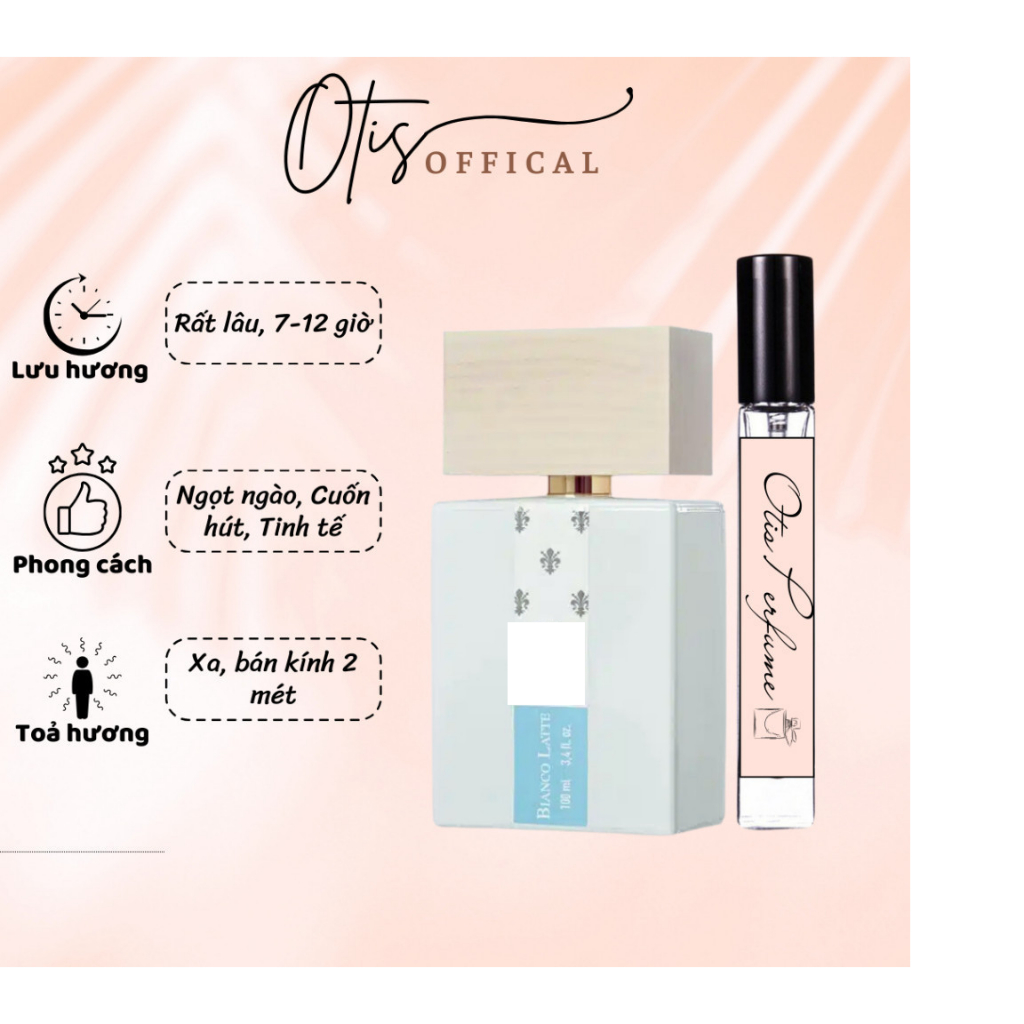 Nước Hoa Chiết 10ml Unisex Gi@rdini Di T0sc@n@ Bi@nc0 Latte Hương Thơm Ngọt ngào, Cuốn hút, Tinh tế