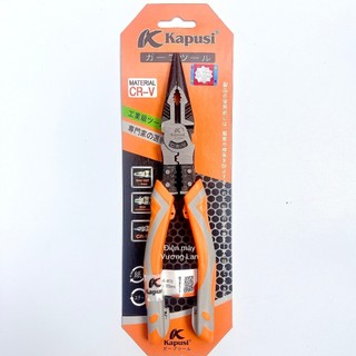 Kìm nhọn đa năng 9inch 225mm KAPUSI Japan K-8072, thép CRV độ cứng cao lưỡi kìm sắc, Bh12 thángKouritsu Official Store