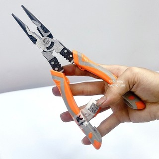 Kìm nhọn đa năng 9inch 225mm KAPUSI Japan K-8072, thép CRV độ cứng cao lưỡi kìm sắc, Bh12 thángKouritsu Official Store