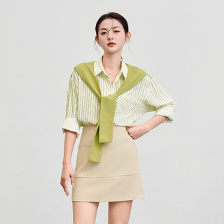 Áo Kiểu Nữ Sơ Mi LAMER FASHION Dáng Rộng Phối Khăn Quàng Vai Trẻ Trung V61H24Q058