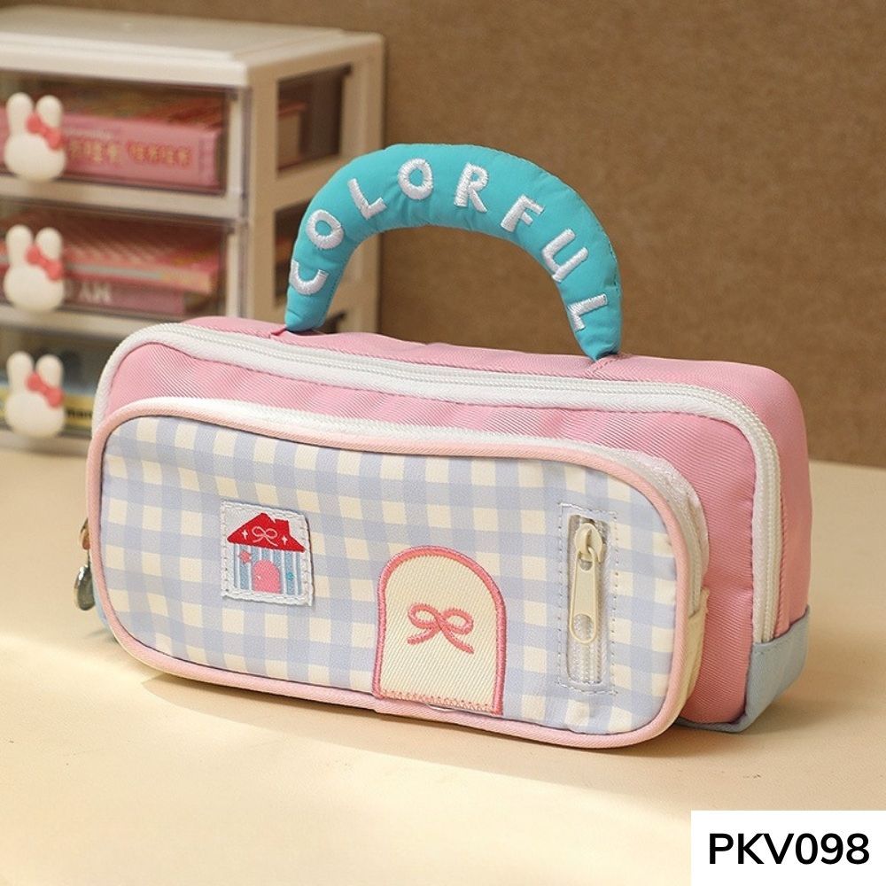 Hộp đựng bút , bóp viết phối màu Ulzzang dễ thương dung tích lớn cho học sinh , sinh viên PKV098 gagastore