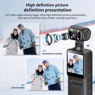 Camera Hành Trình LMK Pocket 3 - Cầm Tay Bỏ Túi Nhỏ Gọn, Quay Video Vlog Sắc Nét 4K 120fps, Siêu Mượt Cho Các Cảnh Quay