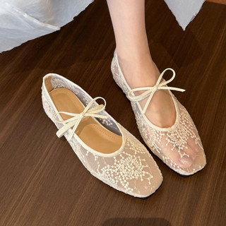 Giày bệt nữ da PU tổng hợp dệt vải đế cao su cao cấp xinh xắn dễ thương nhẹ chân