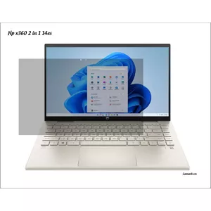 Tấm dán màn hình cho laptop HP X360 2 IN 1 14ES cảm ứng full viền, cắt chuản kích thước.