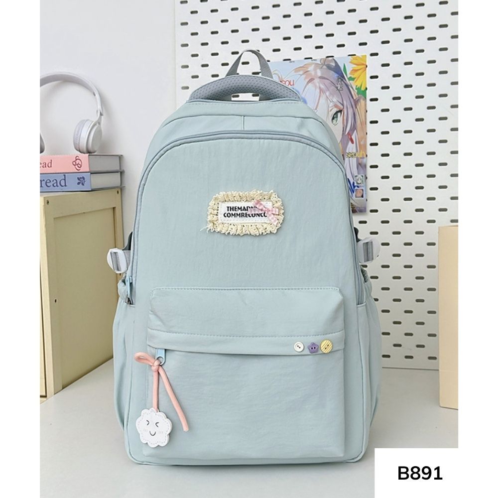 Balo đi học nam nữ dễ thương màu sắc pastel nhiều ngăn dung tích lớn phong cách Ulzzang B891 gagastore