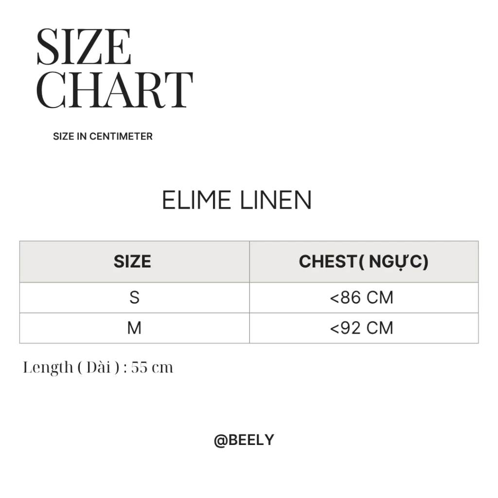 𝗘𝗹𝗶𝗺𝗲  A14 -  Áo Linen Tưng ướt lệch vai BEELY