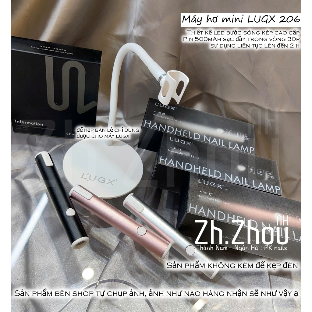 Máy hơ mini LUGX 206, máy hơ mini cao cấp, máy hơ 1 ngón cao cấp lugx tích điện.