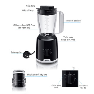 Máy xay sinh tố Braun JB1015BK