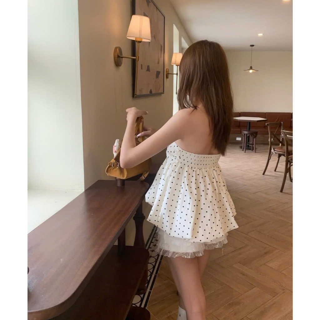 Áo Cúp Ngực Kiểu Bí Phồng, Áo Quây Babydoll Form Bồng ORIGI TOP Thêu Hoa Nổi SAN Clothings - P121
