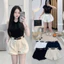 Quần Kaki Dáng Bí Phồng Hàng 2 Lớp Chun Sau Kèm Đai Da 4 Màu