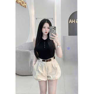 [V1.1036] Quần Kaki Dáng Bí Phồng Hàng 2 Lớp Chun Sau Kèm Đai Da 4 Màu