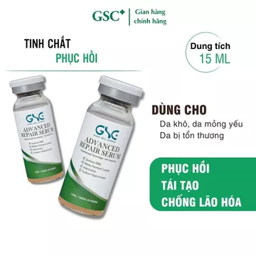 Serum phục hồi, tinh chất chống lão hóa, phục hồi, cấp ẩm, dưỡng da GSC ADVANCED REPAIR SERUM 15ml