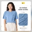 Áo phông nữ YODY dáng suông vải rib gân to mềm mại túi ngực WCTS25S150