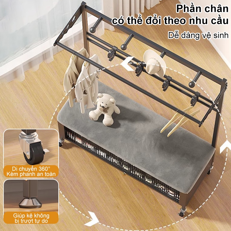 𝐎𝐥𝐢𝐟𝐞 Kệ Giày Đa Năng Kệ Giày Chống Bụi Giá Treo Áo Phong Cách Mới Kệ Để Giày Có Nhiều Móc Treo Đồ Tiện Tích