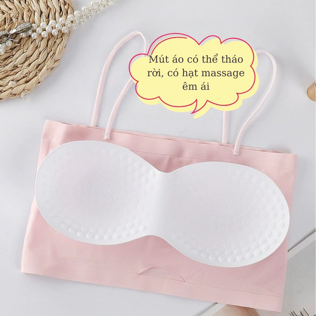 SET 3 Áo bra su đúc mềm mịn thoáng mát co giãn tốt dây sợi mảnh đệm mút có thể tháo rời LANIXA B8881