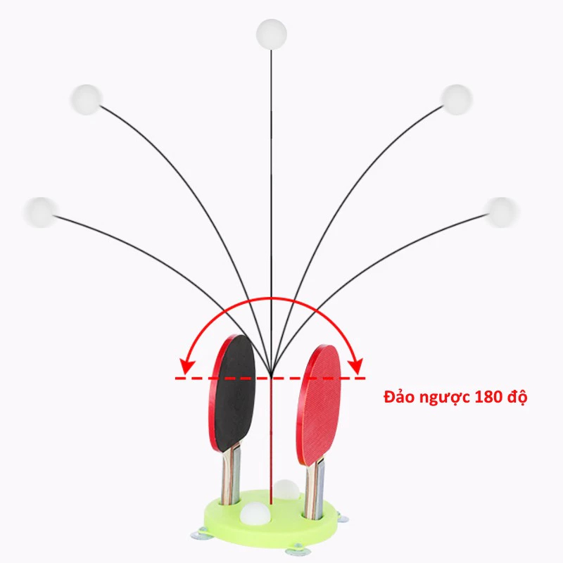 Đồ Chơi Đánh Bóng Bàn Phản Xạ VỢT GỖ - Đồ Chơi Vận Động Cho Bé