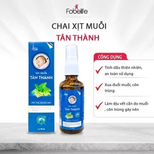 Chai Xịt ĐUỔI MUỖI Cho Bé Tinh Dầu Thiên Nhiên, Không Gây Kích Ứng Da Fobe N1