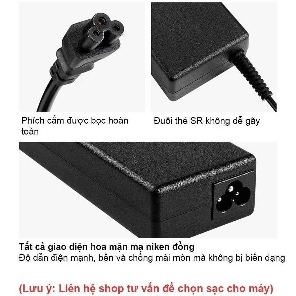 Sạc Laptop DELL 65W / 90W - Sạc Laptop Dell Chân To /Chân Nhỏ /Chân Type C BH 24 Tháng LỖI ĐỔI MỚI
