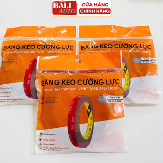 [Chính hãng] Băng Keo 2 mặt cường lực 3M™ VHB GPL-110GF 1.1mm- màu xám, 12mm x 3 mét và 24mm x 3 mét