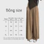 Quần Giả Váy Nữ Ống Rộng Vải Đũi BigSize , Quần Đũi Suông Ống Rộng Cạp Chun Hamina 206