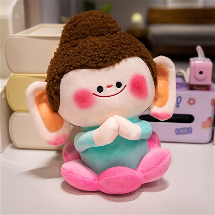 Gấu Bông Tịnh Tâm Chữa Lành Khỉ Ngồi Đài Sen,Capyabra Ôm Sen Quà Tặng Ý Nghĩa Cho Người Thân Mang Lại Cảm Giảm Thư Giãn
