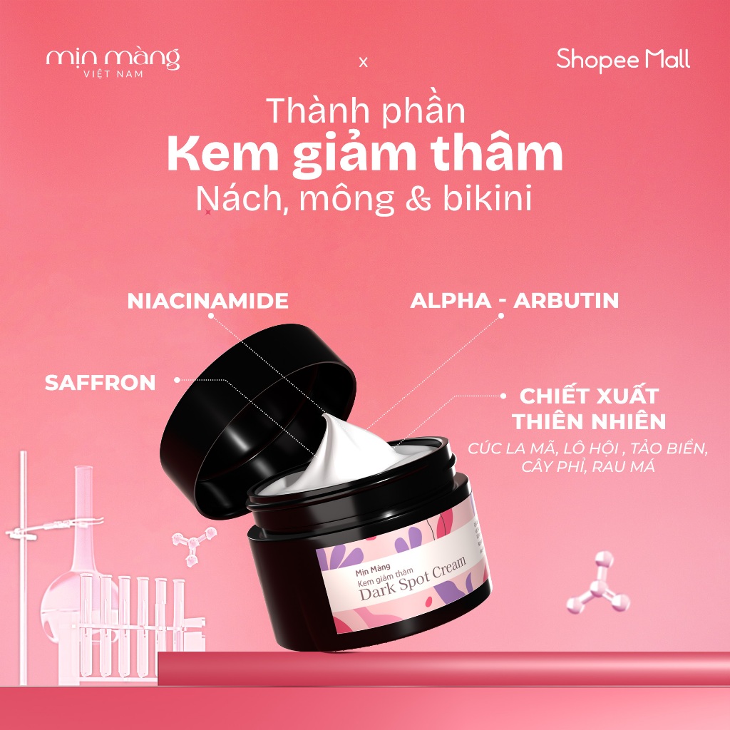 Kem Giảm Thâm Nách Dưỡng Sáng Serum Trắng Nách Chứa Alpha Arbutin Dark Spot Cream Chính Hãng