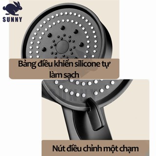 VÒI SEN TĂNG ÁP CỰC MẠNH 5 CHẾ ĐỘ TIẾT KIỆM NƯỚC，đầu vòi hoa sen tăng áp nóng lạnh phong cách Nhật Bản thiết kế sang trọ