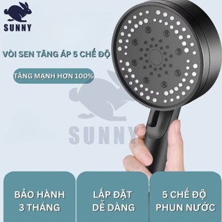 VÒI SEN TĂNG ÁP CỰC MẠNH 5 CHẾ ĐỘ TIẾT KIỆM NƯỚC，đầu vòi hoa sen tăng áp nóng lạnh phong cách Nhật Bản thiết kế sang trọ