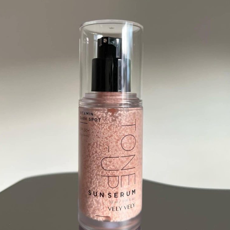 Kem chống nắng nâng tone Sun Serum Vely Vely Vitamin Dark Spot Tone-up 30ml