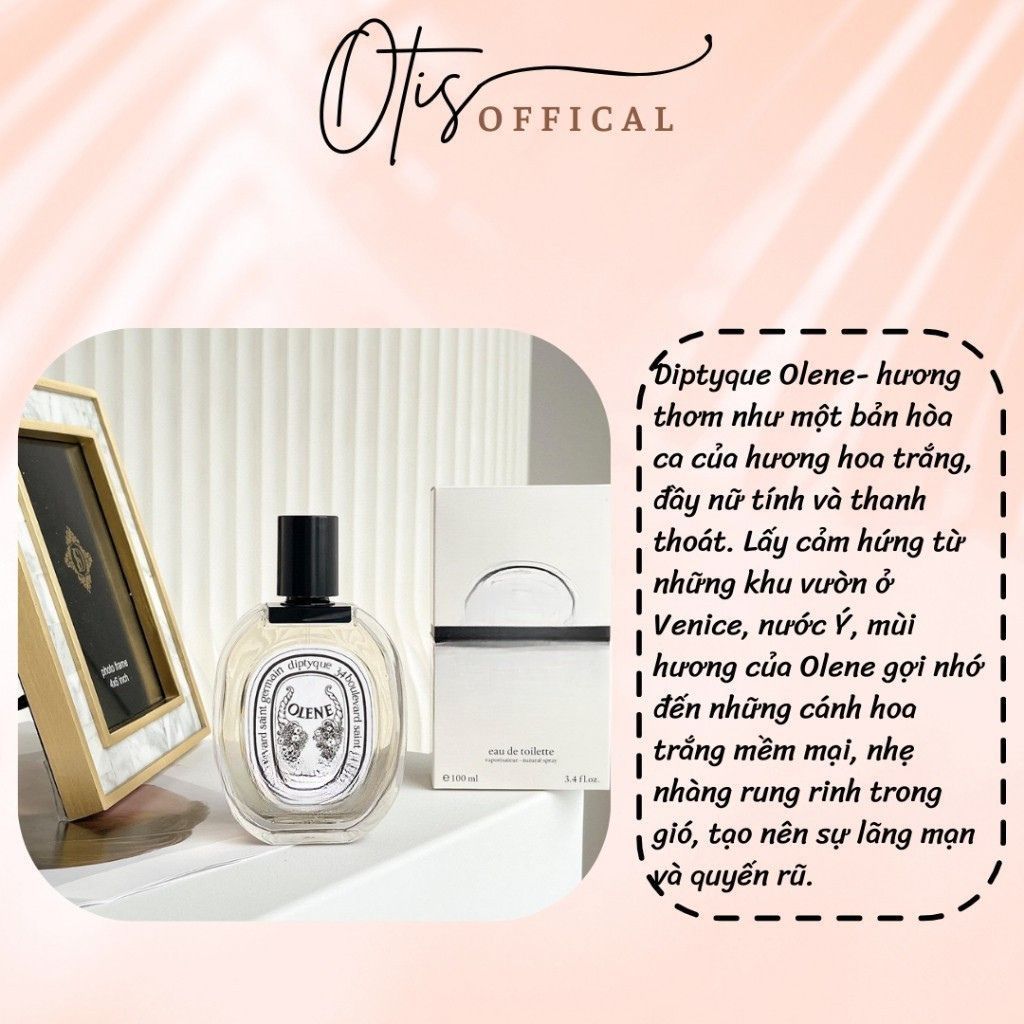Nước Hoa Chiết 10ml Nữ D.i.p..y.q.u.e 0lene EDT Hương Thơm Nữ tính, Mềm mại, Lãng mạn