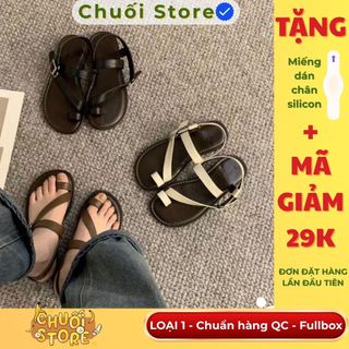 Dép quai hậu nữ da PU tổng hợp dệt vải đế cao su nữ tính cao cấp nhẹ nhàng êm chân