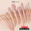 Bộ Cọ Trang Điểm Make Up Cá Nhân Chuyên Nghiệp 11 Cây Màu Hồng Pastel Mềm Mịn Bám Phấn