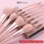 Bộ Cọ Trang Điểm Make Up Cá Nhân Chuyên Nghiệp 11 Cây Màu Hồng Pastel Mềm Mịn Bám Phấn