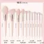 Bộ Cọ Trang Điểm Make Up Cá Nhân Chuyên Nghiệp 11 Cây Màu Hồng Pastel Mềm Mịn Bám Phấn