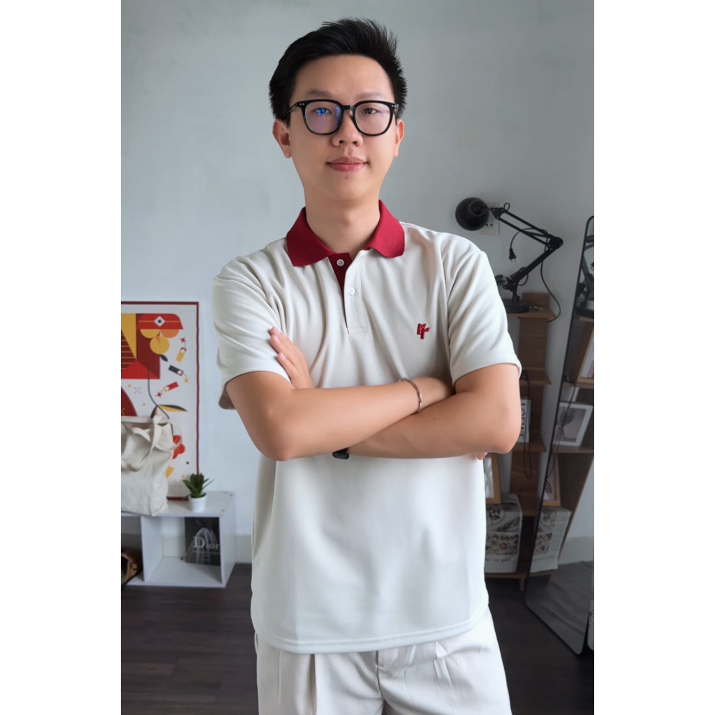 Áo Polo Phối Cổ RT CLASSY R6 Relax Form Rộng Trẻ Trung Chất Cotton Pique Dày Dặn Thoáng Khí
