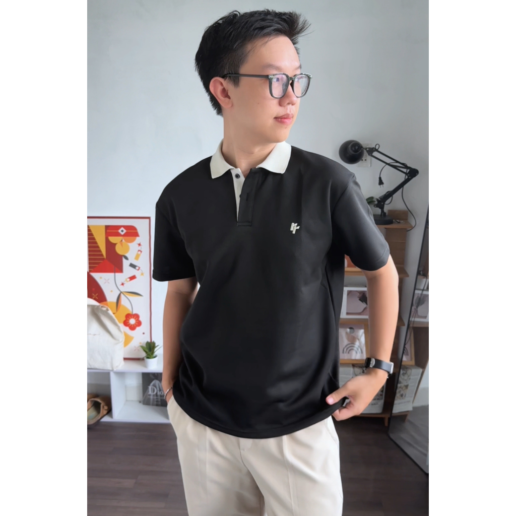 Áo Polo Phối Cổ RT CLASSY R6 Relax Form Rộng Trẻ Trung Chất Cotton Pique Dày Dặn Thoáng Khí