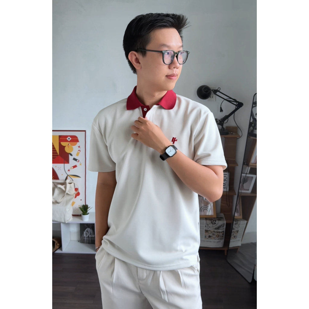 Áo Polo Phối Cổ RT CLASSY R6 Relax Form Rộng Trẻ Trung Chất Cotton Pique Dày Dặn Thoáng Khí