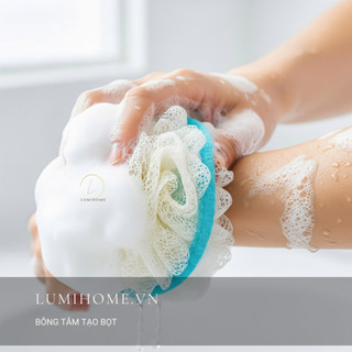 Bông tắm mềm mại tẩy tế bào chết, dụng cụ vệ sinh làm sạch da cơ thể phụ kiện phòng tắm