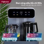 Cây nước nóng lạnh bàn pha trà, Cafe FUJIHOME, máy nước nóng lạnh bình hút âm điều khiển từ xa tuỳ chọn nhiệt độ đồ uống — ảnh 5