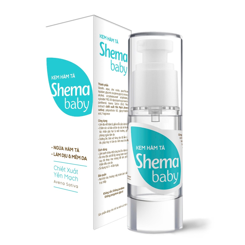 Kem hăm tã SHEMA BABY 30g ngừa hăm tã, làm dịu vết hăm tã, giảm mẫn cảm, kích ứng, dưỡng ẩm và làm mềm da bé -T302105003