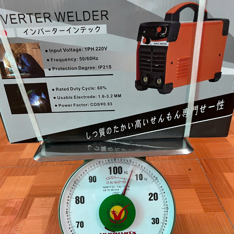Máy hàn điện tử, máy hàn que ARC 450A inverter công nghệ cảm ứng từ