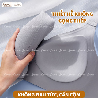 Áo lót nâng ngực chống chảy sệ Nhật Bản chất cotton thoáng mát, không gọng mút mỏng cao cấp BRA10