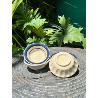 Chén Bánh Bèo/Chén Tép/Chén Chấm Gốm Vẽ Gà/Cá Cao Cấp 9.5cm - Gốm Lái Thiêu - Gốm Nam Bộ