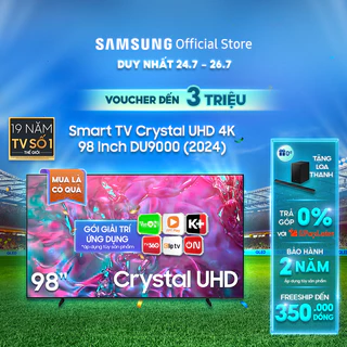 Smart Tivi Samsung UHD DU9000KXXV - Miễn phí lắp đặt