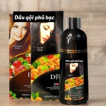 ( 100% chính hãng) Dầu gội phủ bạc 500 ML, và dầu gội phủ đen gội là đen tóc bền màu có lựa chọn màu