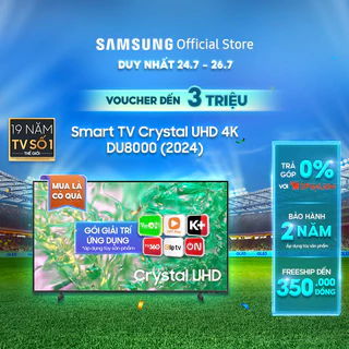 Smart Tivi Samsung UHD DU8000KXXV - Miễn phí lắp đặt