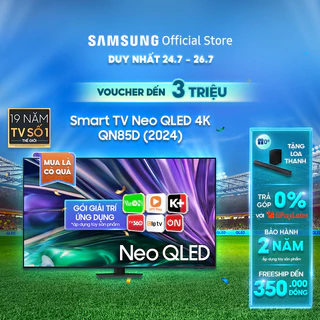 Smart Tivi Samsung Neo QLED 4K QN85DBKXXV - Miễn phí lắp đặt