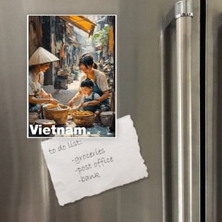 Nam Châm Hít Tủ Lạnh in hình du lịch Vietnam 7