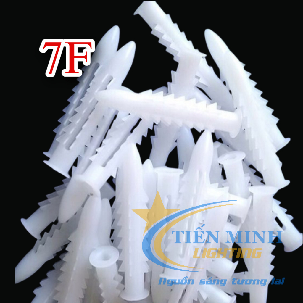 Combo 2 túi/ 5 túi/10 túi 100 cái tắc kê nhựa 6 khía 7F dùng bắn vít ...